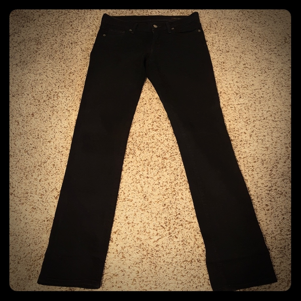 Skinny, black jeans